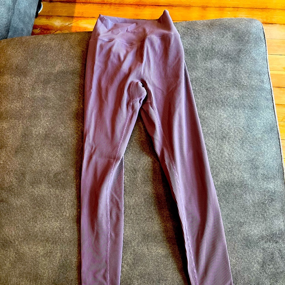Buff Bunny Material Girl Ribbed Leggings (small;purple)